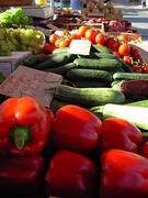 Poivrons - étalage marché