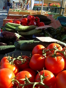 Tomates - étalage marché